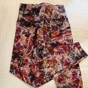 Abstract Patterned Lululemon Leggings